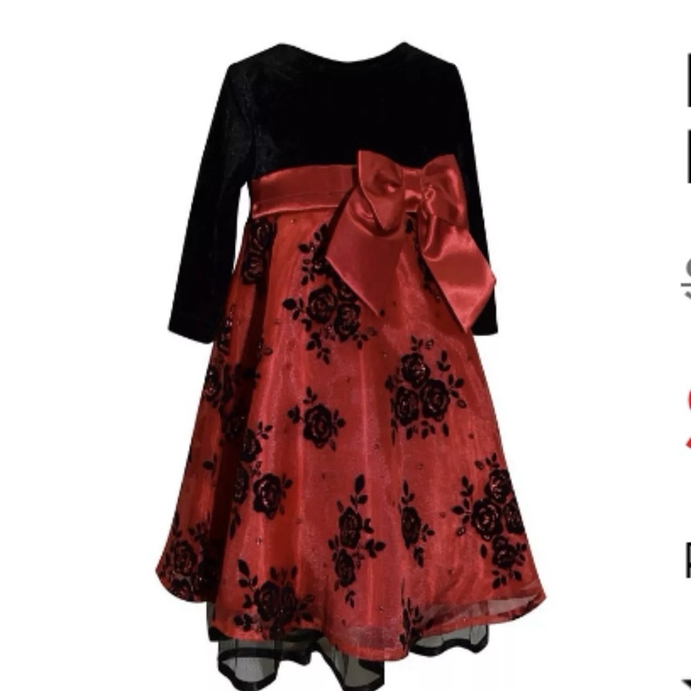 Blueberi Boulevard 18 Months Red Holiday Dress, New With Tags